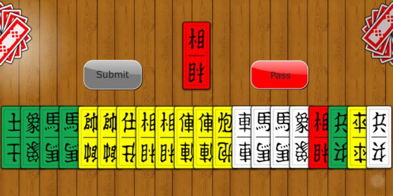Các lá bài tam cúc sử dụng 