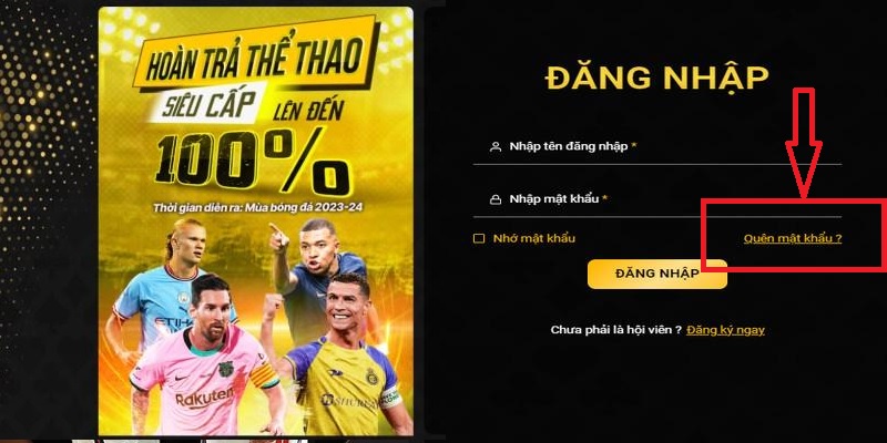 Quên mật khẩu và cách lấy lại