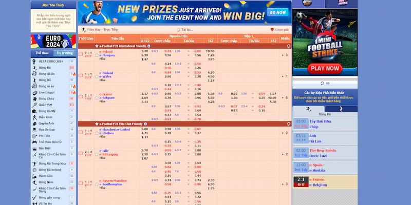 Đa dạng loại hình cá cược